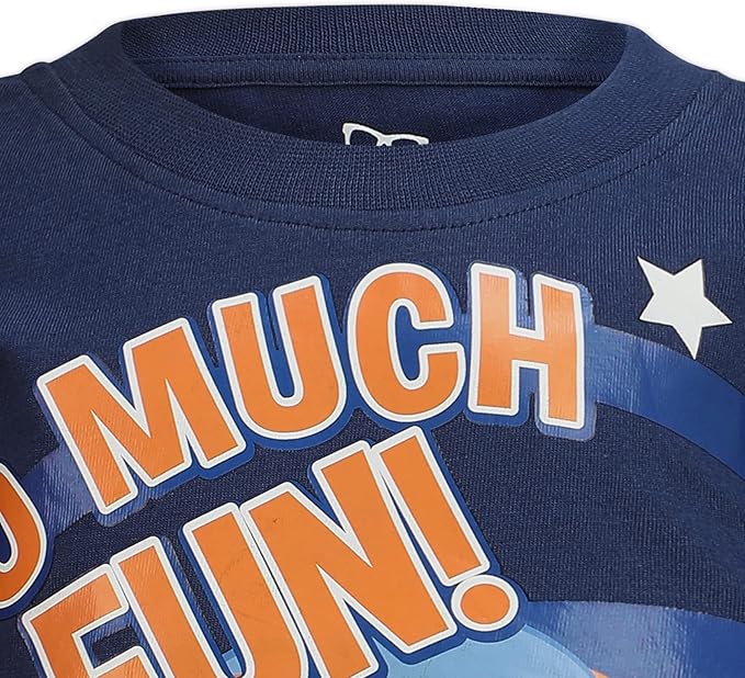 Blippi Boys’ T-Shirt and Jogger Pant Set for Little Kids – Navy/Grey