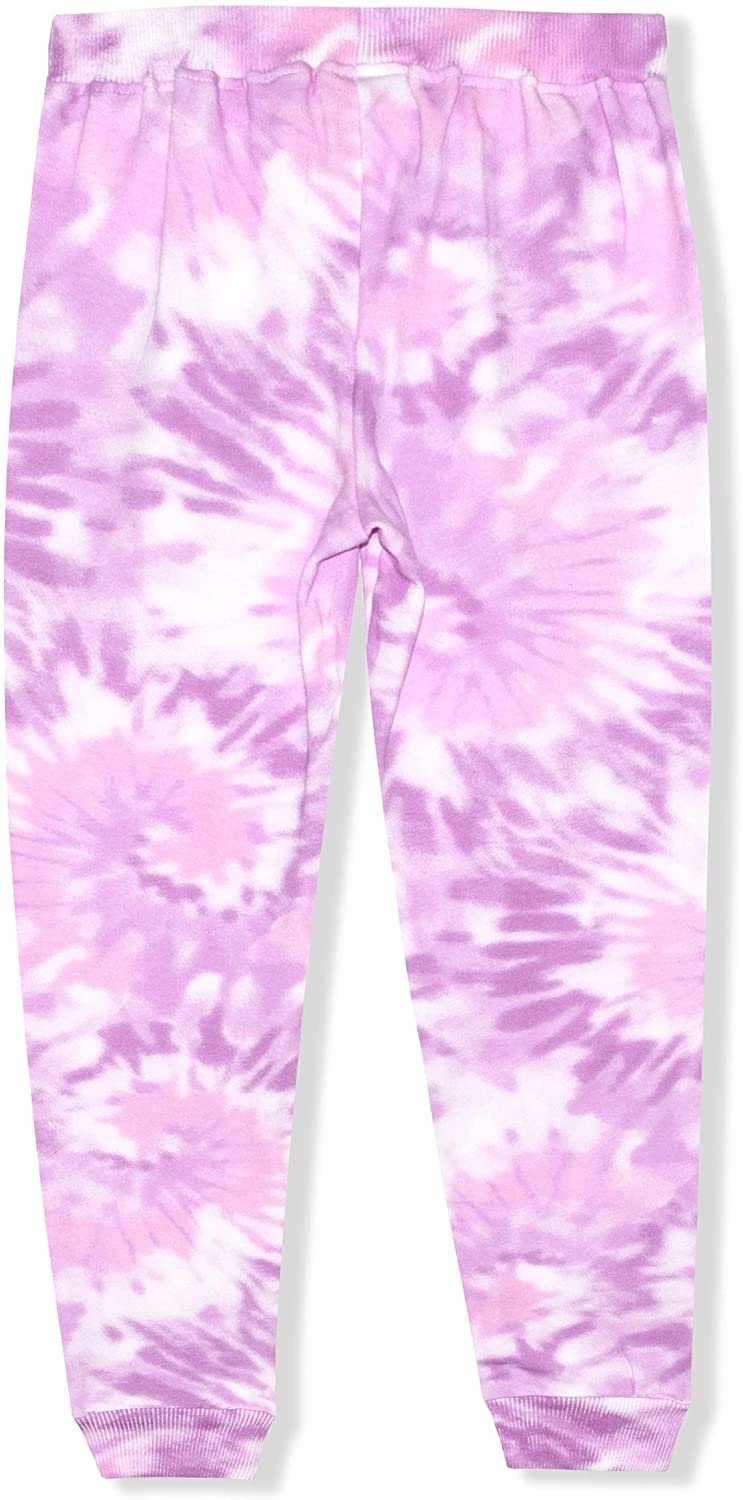 MGA Girl's 2-Pack L.O.L. Surprise! Jogger Pant Set with Hoodie, 3D Horn and Ears, Tie Dye Multi-Color