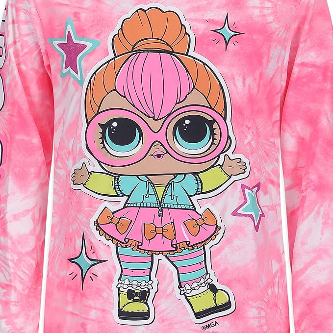 L.O.L. Surprise! Girls Tie Dye Hooded Sweatshirt and Jogger Pants Set