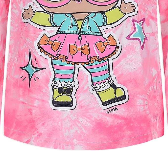 L.O.L. Surprise! Girls Tie Dye Hooded Sweatshirt and Jogger Pants Set