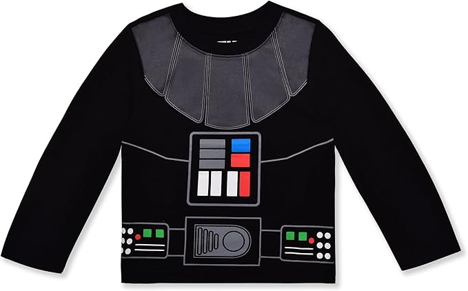 Star Wars Boys Baby Yoda, Darth Vader or Stormtrooper Long Sleeve T-Shirt and Jogger Pants Set for Toddler and Little Kids