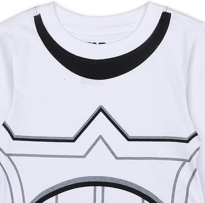 Star Wars Boys Baby Yoda, Darth Vader or Stormtrooper Long Sleeve T-Shirt and Jogger Pants Set for Toddler and Little Kids