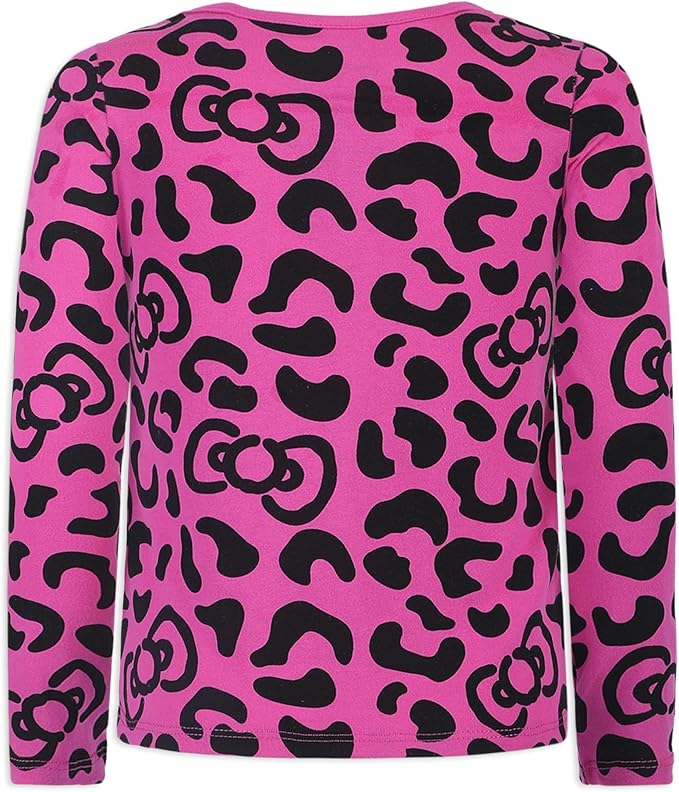 Hello Kitty Girls’ 3 Pack Long Sleeve Shirt for Infant, Toddler, Little and Big Girls – Pink/Blue/White