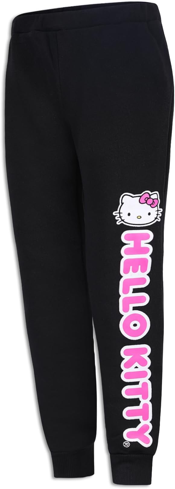 Hello Kitty Plush Girl 2 Piece Sweater Top and Jogger Set Pink