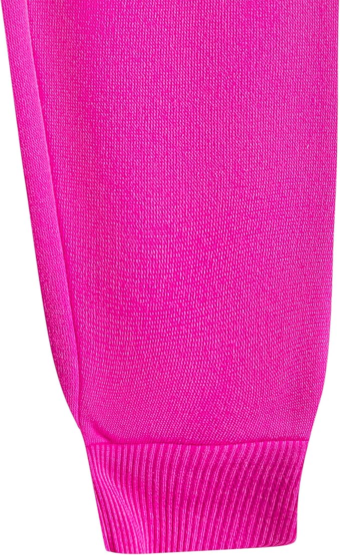 Hello Kitty Plush Girl 2 Piece Sweater Top and Jogger Set Pink/Grey