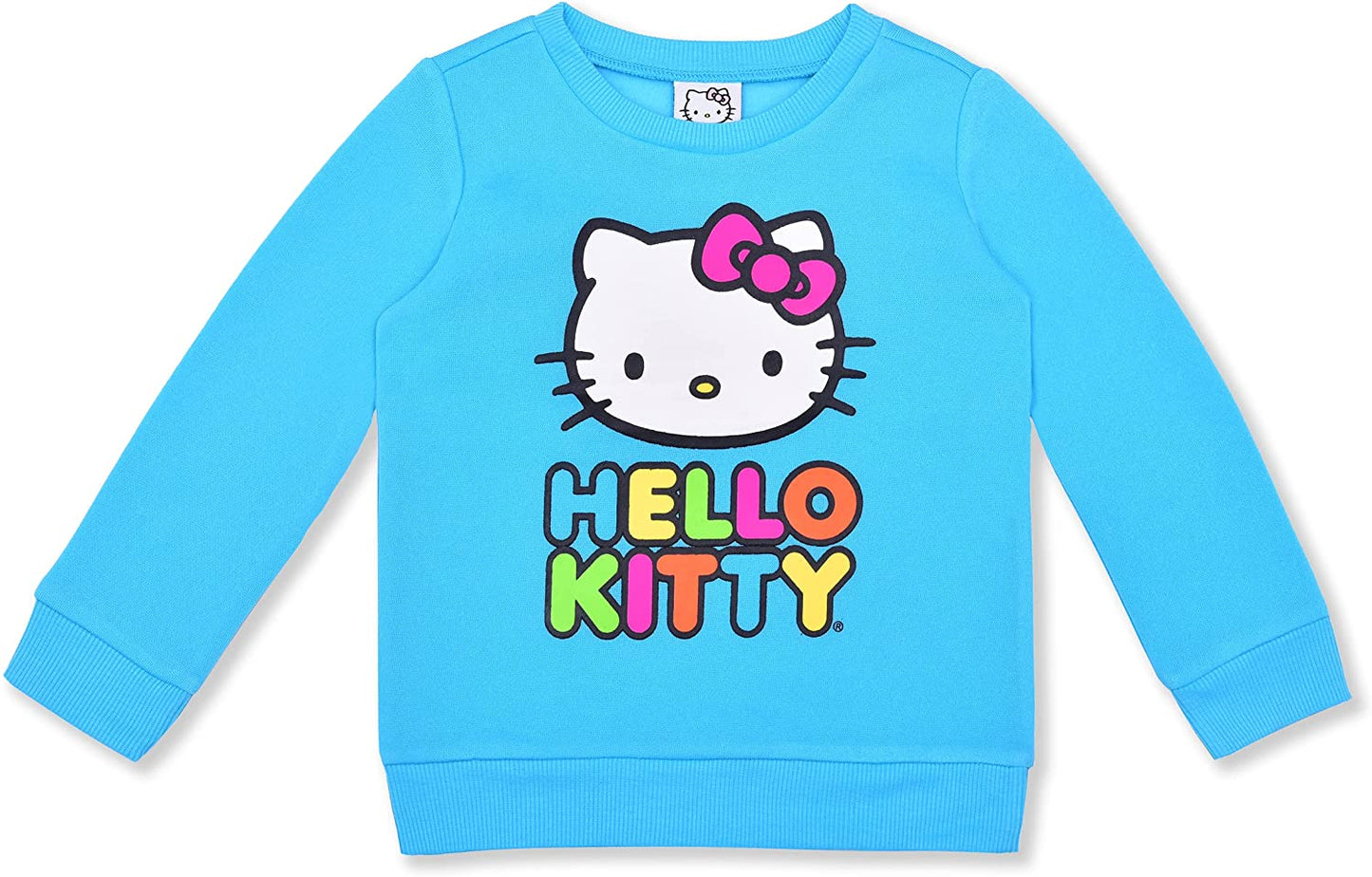Hello Kitty Girls’ Sweatshirt and Jogger Pant Set for Infant and Toddler – Blue/Grey