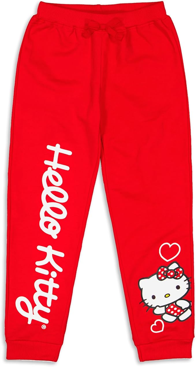 Hello Kitty 2 Pack Red and Grey Multi Print Joggers