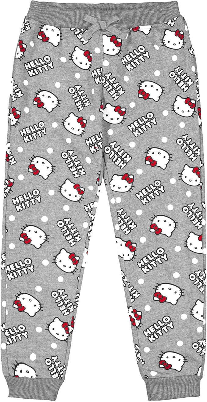 Hello Kitty 2 Pack Red and Grey Multi Print Joggers