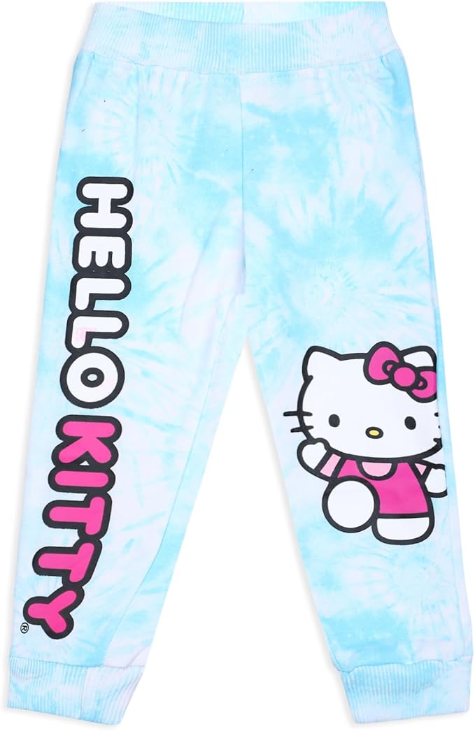 Hello Kitty Girls’ 2 Pack Joggers for Infant, Toddler, Little and Big Kids – Pink/Blue
