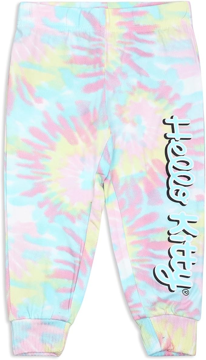 Hello Kitty Girls’ Hoodie and Jogger Set for Infant, Toddler and Little Kids – Multicolor