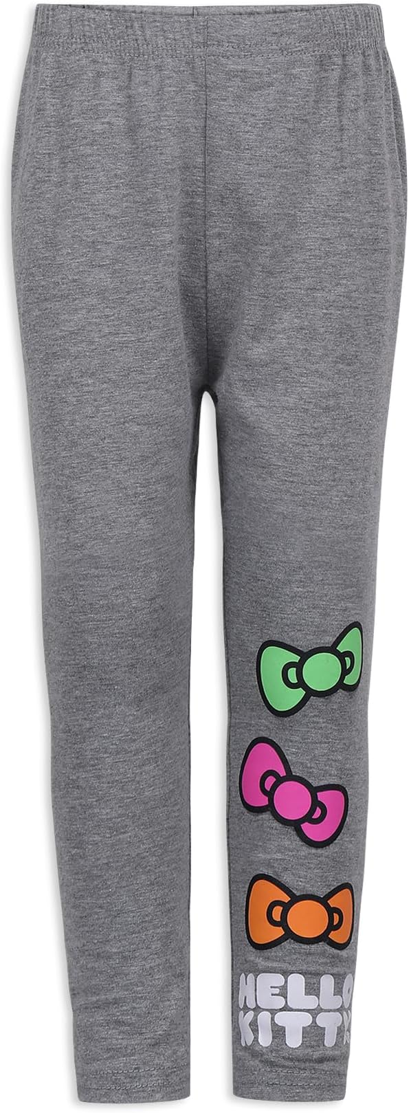 Hello Kitty Girls Long Sleeve Shirt and Legging Pants Set for Toddler, Little and Big Kids – Grey/Pink