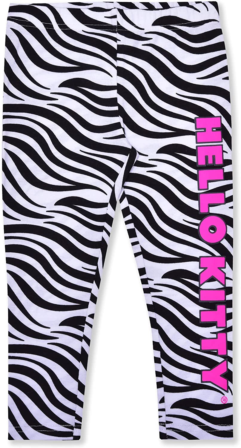 Hello Kitty Girls 2 Piece Sweatshirt and Legging Set for Toddler, Little and Big Girls - Pink/White/Black