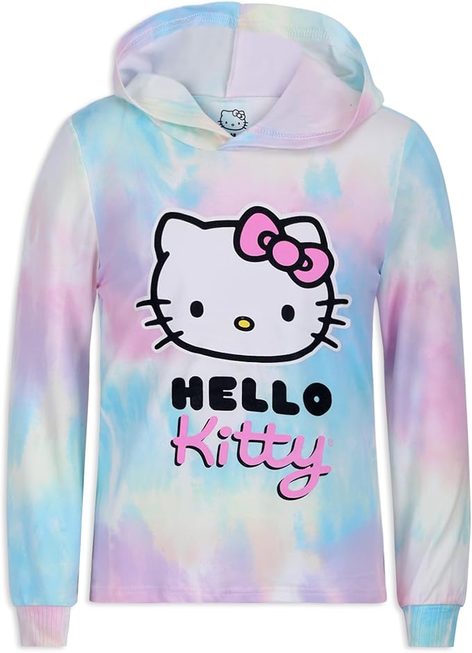 Hello Kitty Girls’ Hoodie and Jogger Set for Toddler, Little and Big Kids – Multicolor