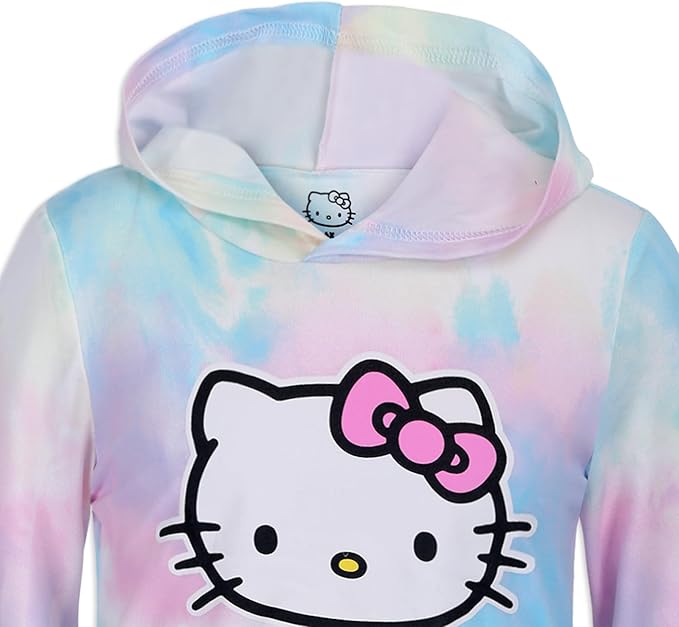Hello Kitty Girls’ Hoodie and Jogger Set for Toddler, Little and Big Kids – Multicolor