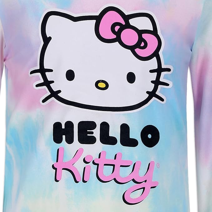 Hello Kitty Girls’ Hoodie and Jogger Set for Toddler, Little and Big Kids – Multicolor