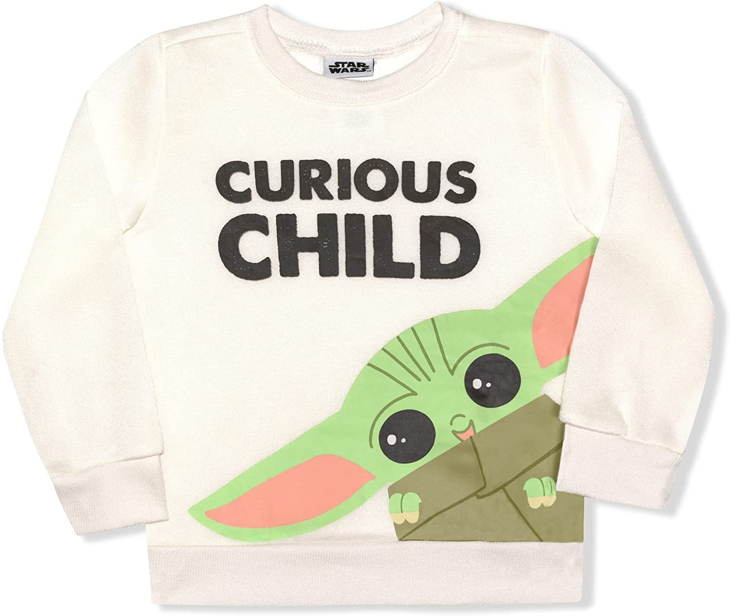 Star Wars Baby Yoda The Mandalorian Boys Long Sleeve T-Shirt and Jogger Set for Infant, Toddler and Little Kids