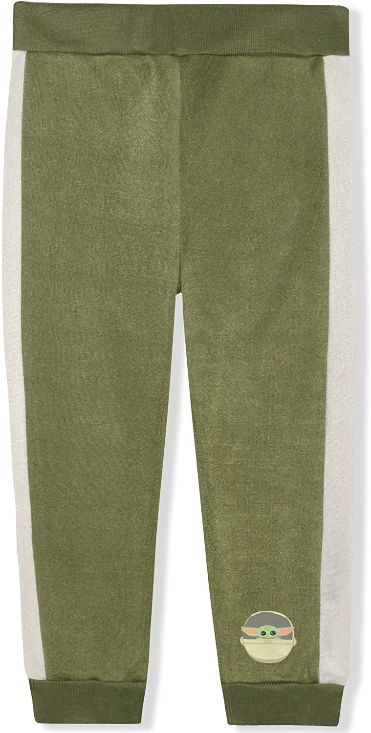 Star Wars Baby Yoda The Mandalorian Boys Long Sleeve T-Shirt and Jogger Set for Infant, Toddler and Little Kids