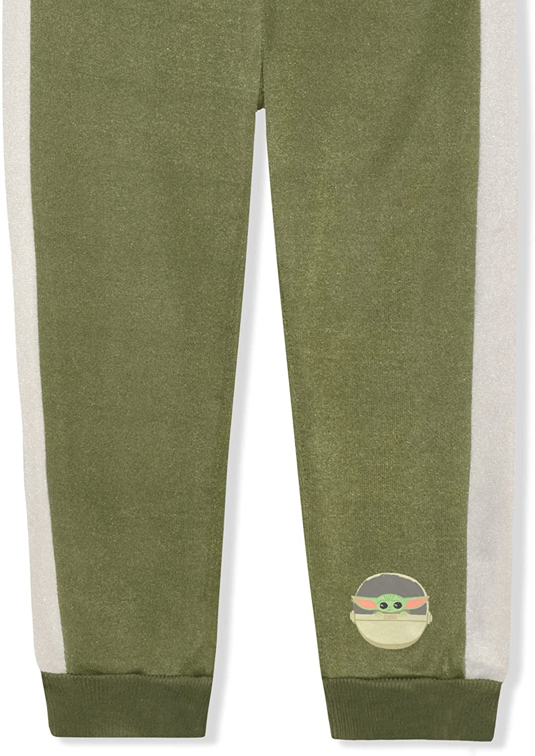 Star Wars Baby Yoda The Mandalorian Boys Long Sleeve T-Shirt and Jogger Set for Infant, Toddler and Little Kids