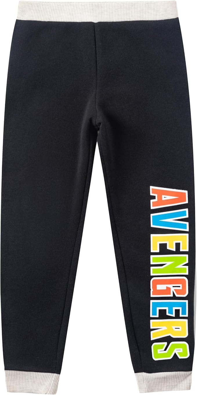 Marvel Avengers Boys Captain America, Ironman and Hulk 2 Piece Sweatshirt and Jogger Set for Toddlers and Little Kids - Grey