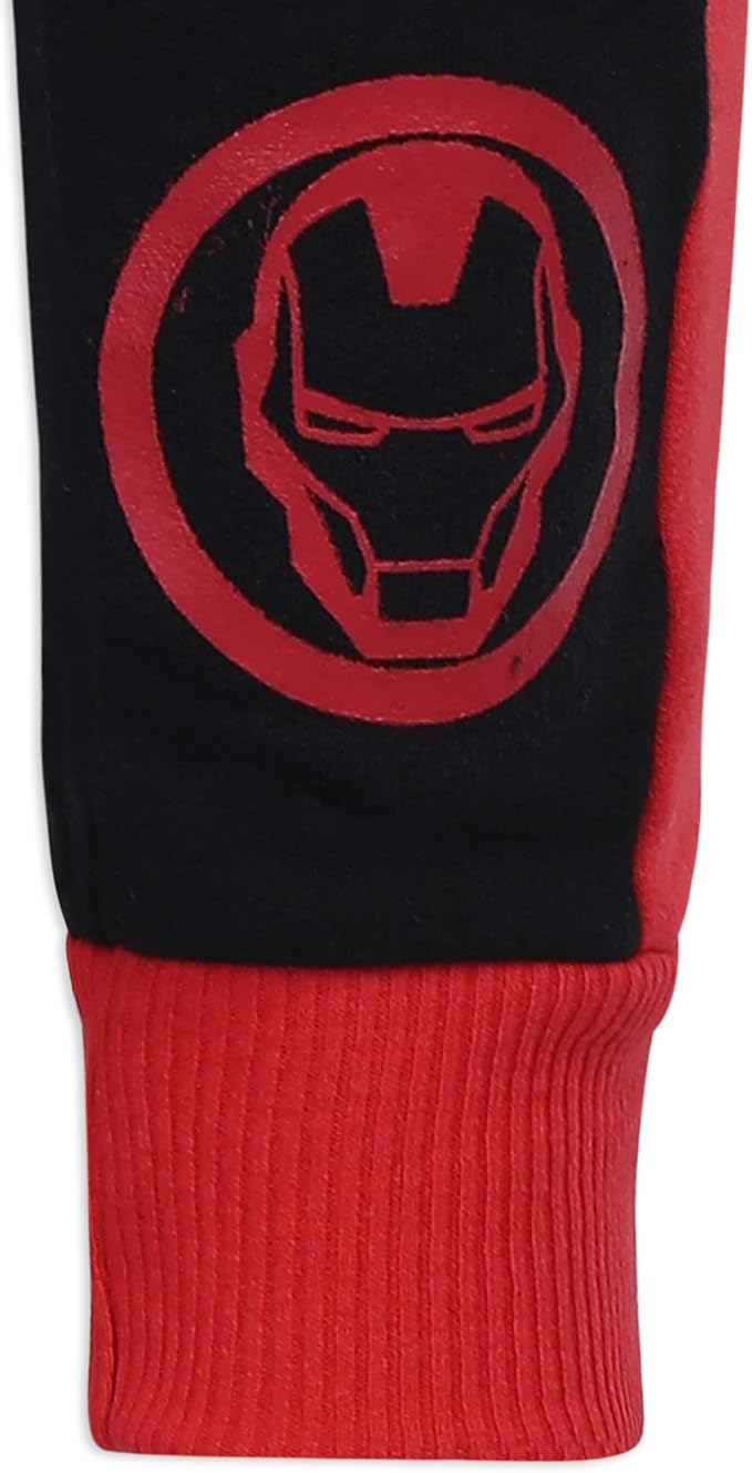 Marvel Avengers Boys’ Captain America, Thor, Hulk or Iron Man T-Shirt and Jogger Set for Toddler and Little Kids