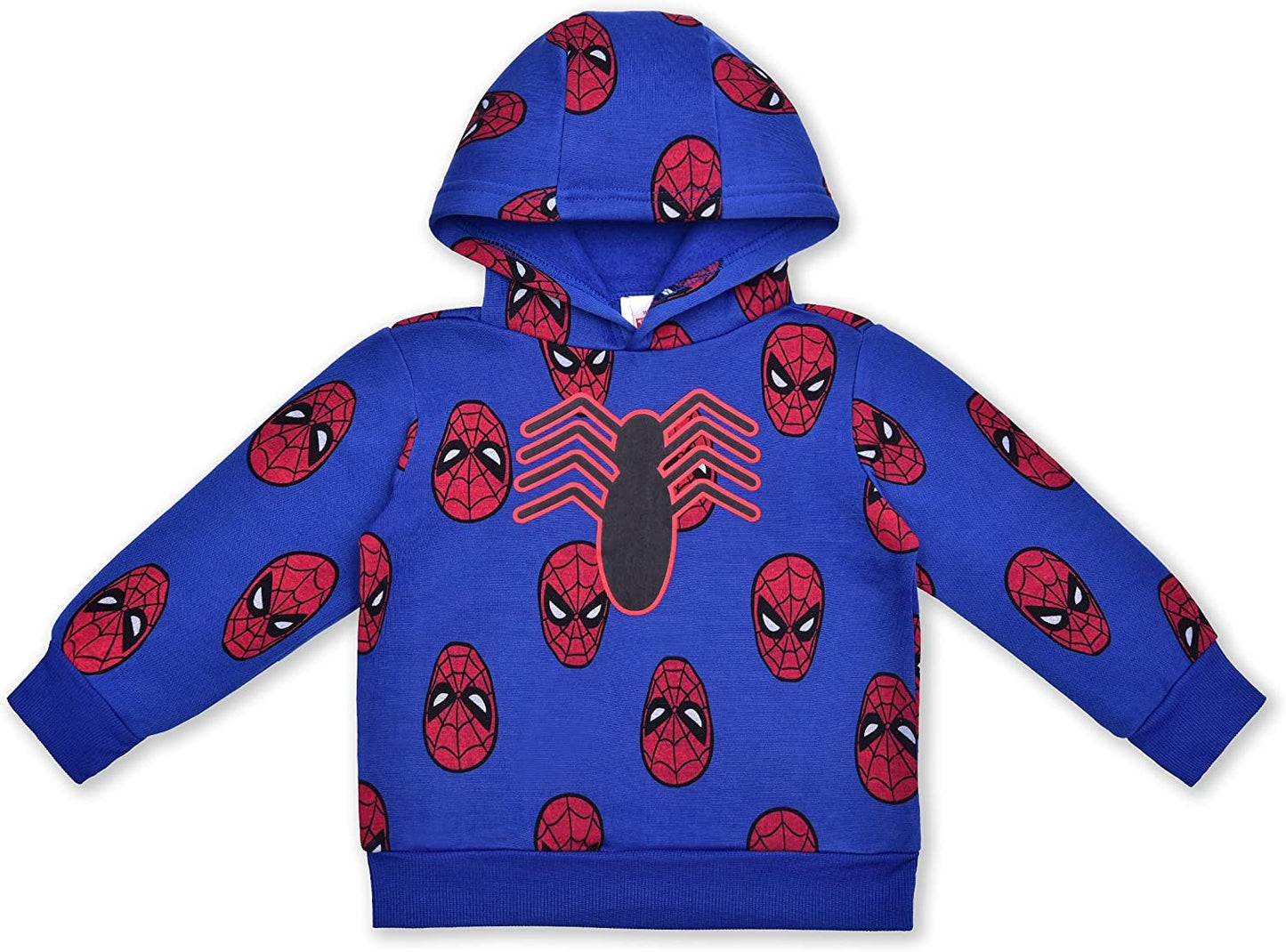 Marvel Spiderman Boys’ Hoodie and Jogger Set for Toddler and Little Kids – Blue