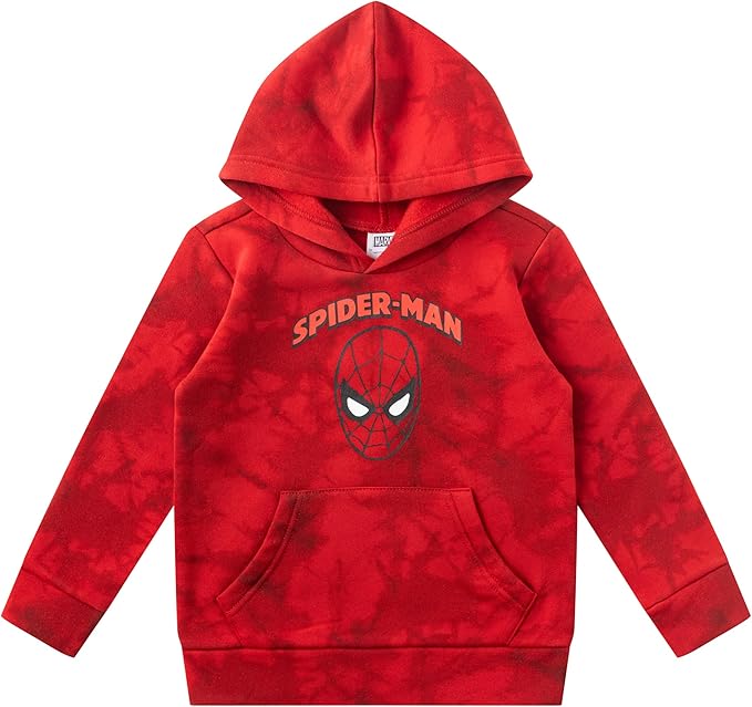 Marvel Spiderman Boys Hoodie and Joggers Set for Toddler and Little Kids – Red