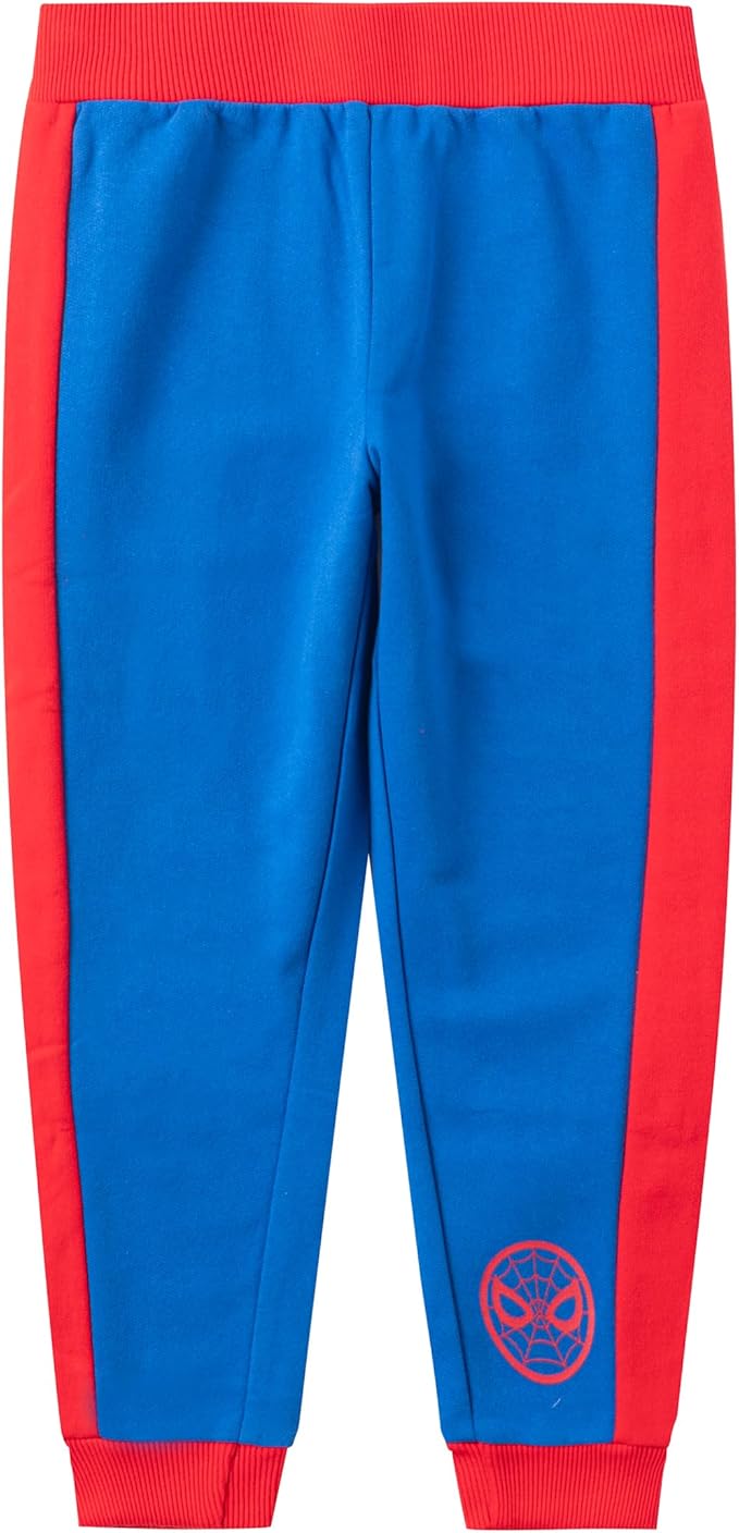 Marvel Spiderman Boys T-Shirt and Jogger Set for Toddler and Little Kids – Red/Blue