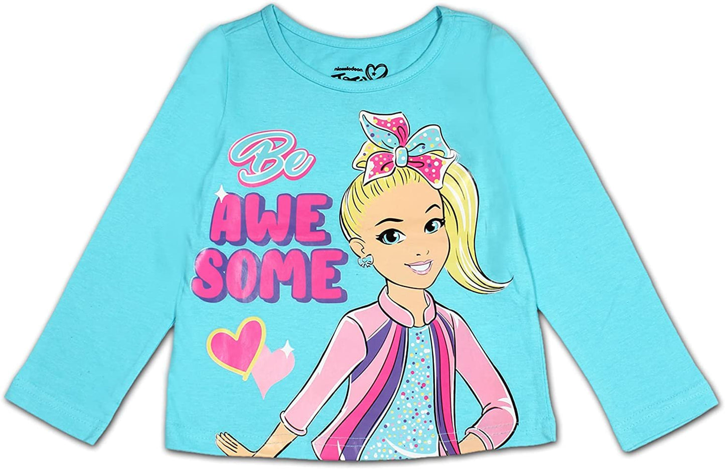 Nickelodeon Girl's 3-Pack Jojo Siwa Long Sleeve Graphic Tee Shirt