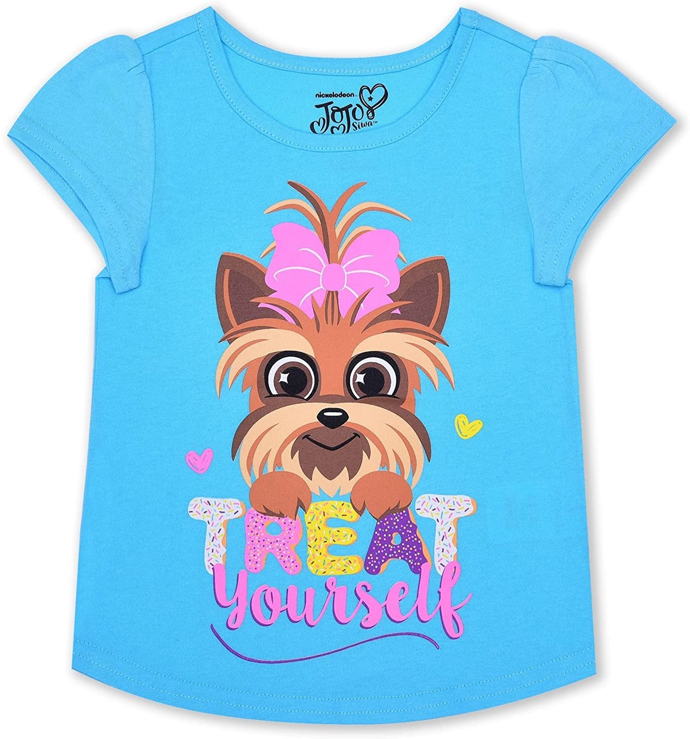 Nickelodeon Girl's 4 Pack Jojo Siwa Short Sleeve Tee Shirt Set