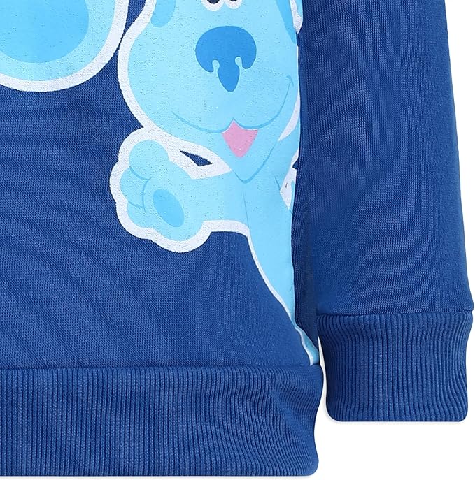 Nickelodeon Blues Clues Boys Half Zip Up Pullover Hoodie for Infant and Toddler - Blue/Orange