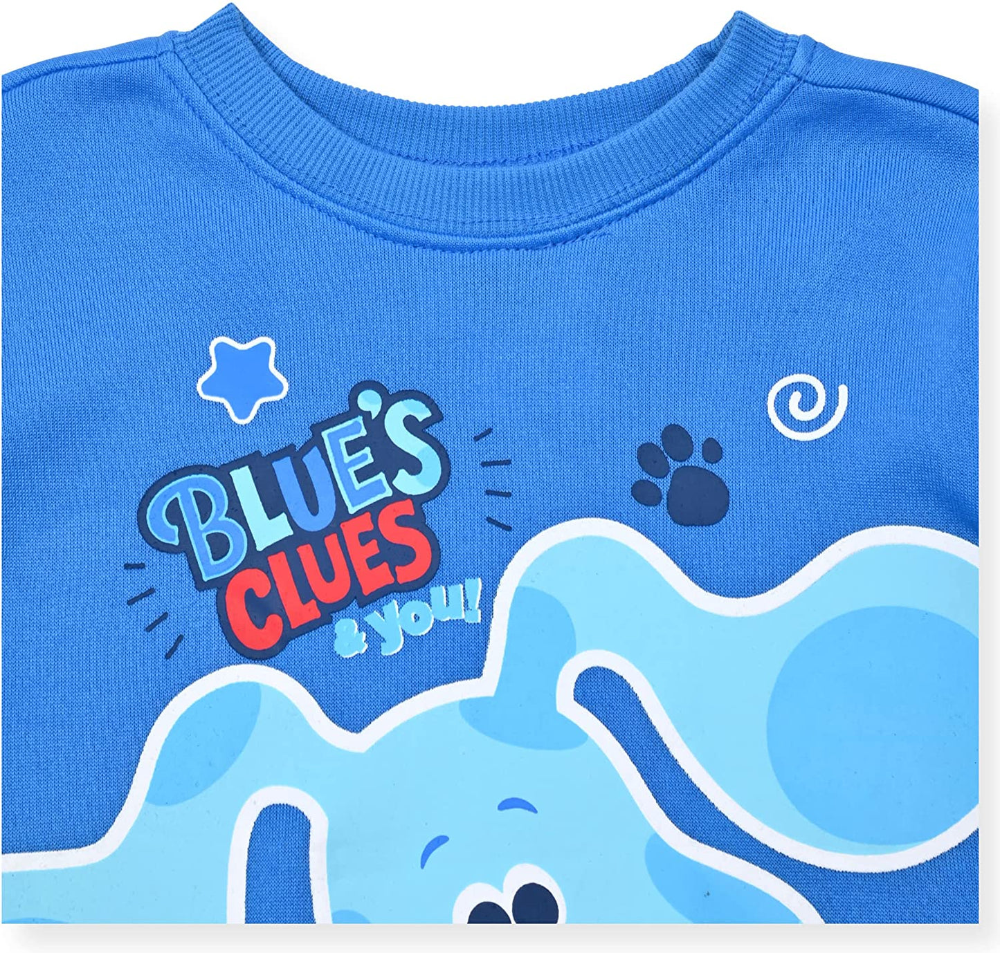 Nickelodeon Blue’s Clues & You Boys’ Sweatshirt and Jogger Set for Infant and Toddler – Blue/Navy