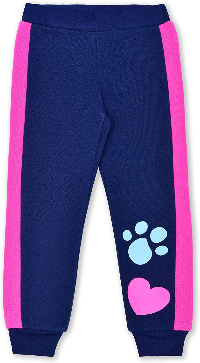 Nickelodeon Blue’s Clues & You Girls’ Long Sleeve Shirt and Jogger Pant Set for Infant and Toddler – Navy/Pink