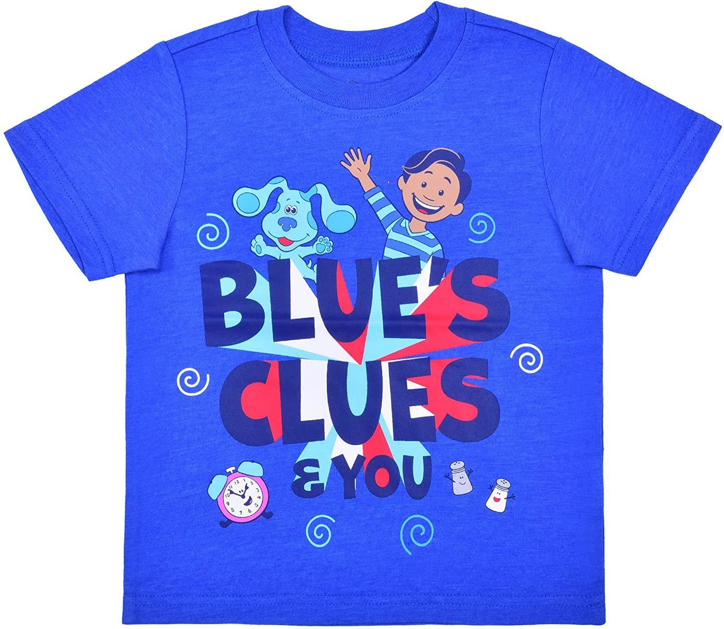 Nickelodeon Blue’s Clues Boys T-Shirt and Jogger Set for Toddler – Grey/Blue