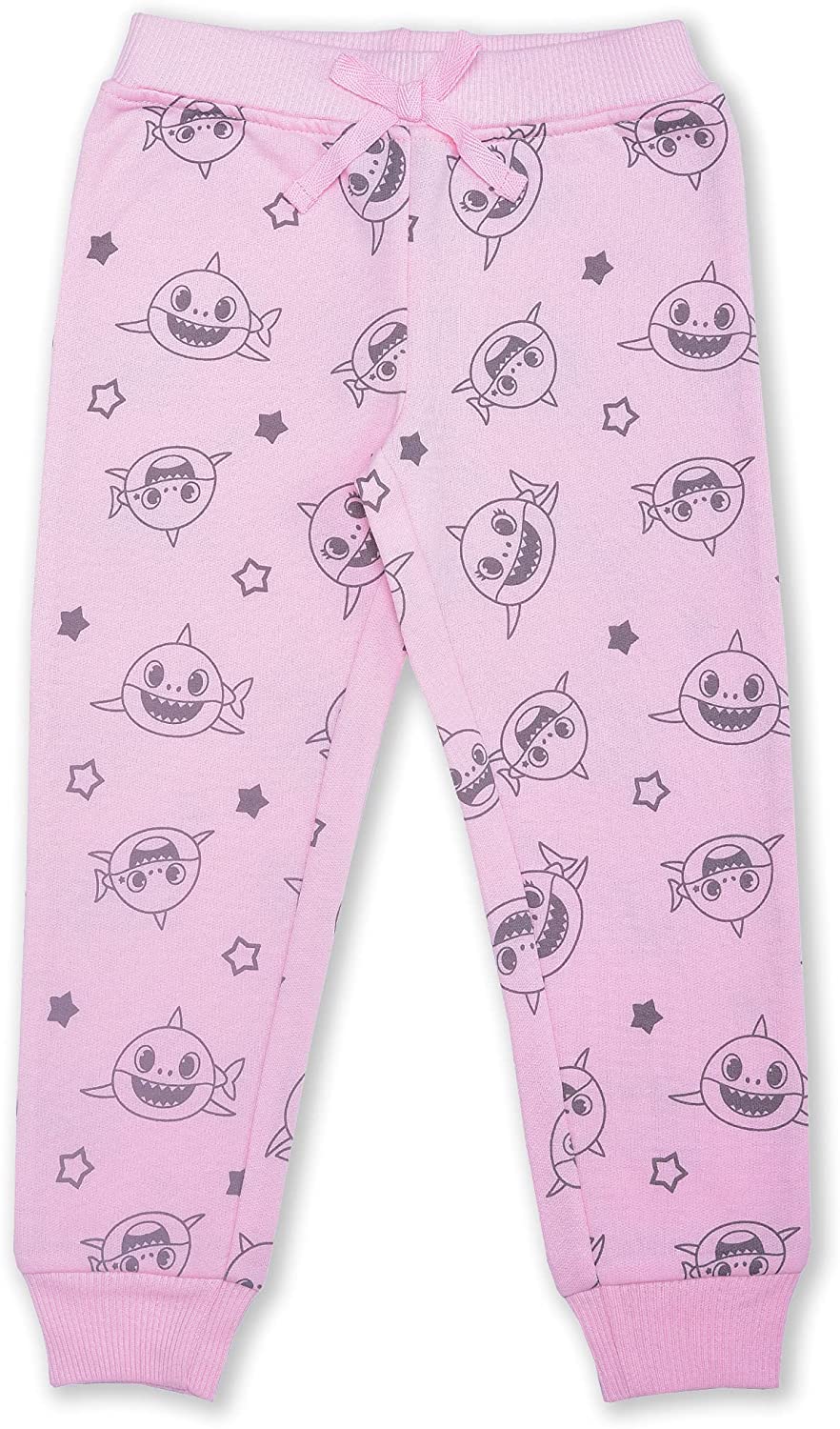 Baby Shark Nickelodeon 2 Pack Jogger Sweatpants For Girl, Toddler - Pink/Grey
