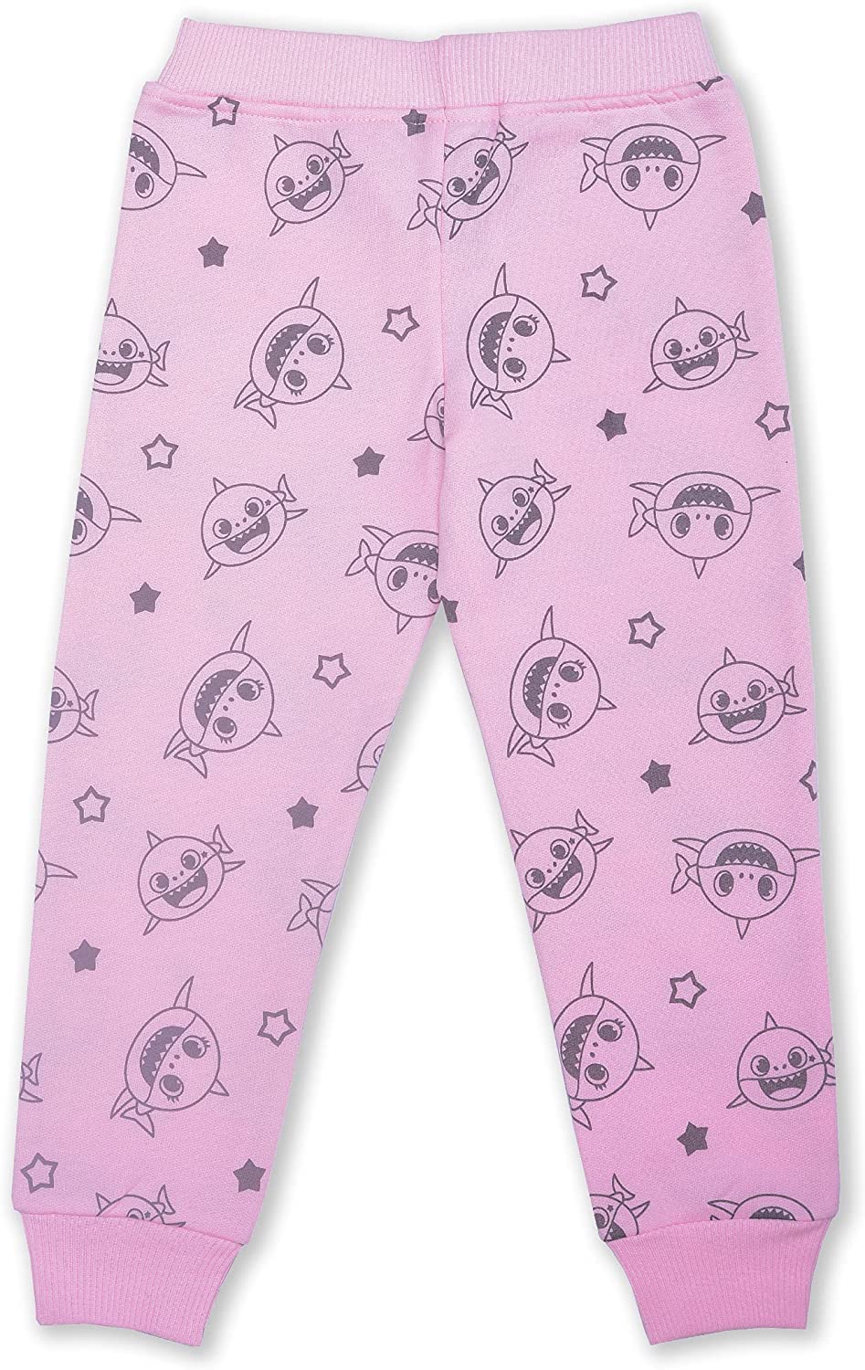 Baby Shark Nickelodeon 2 Pack Jogger Sweatpants For Girl, Toddler - Pink/Grey