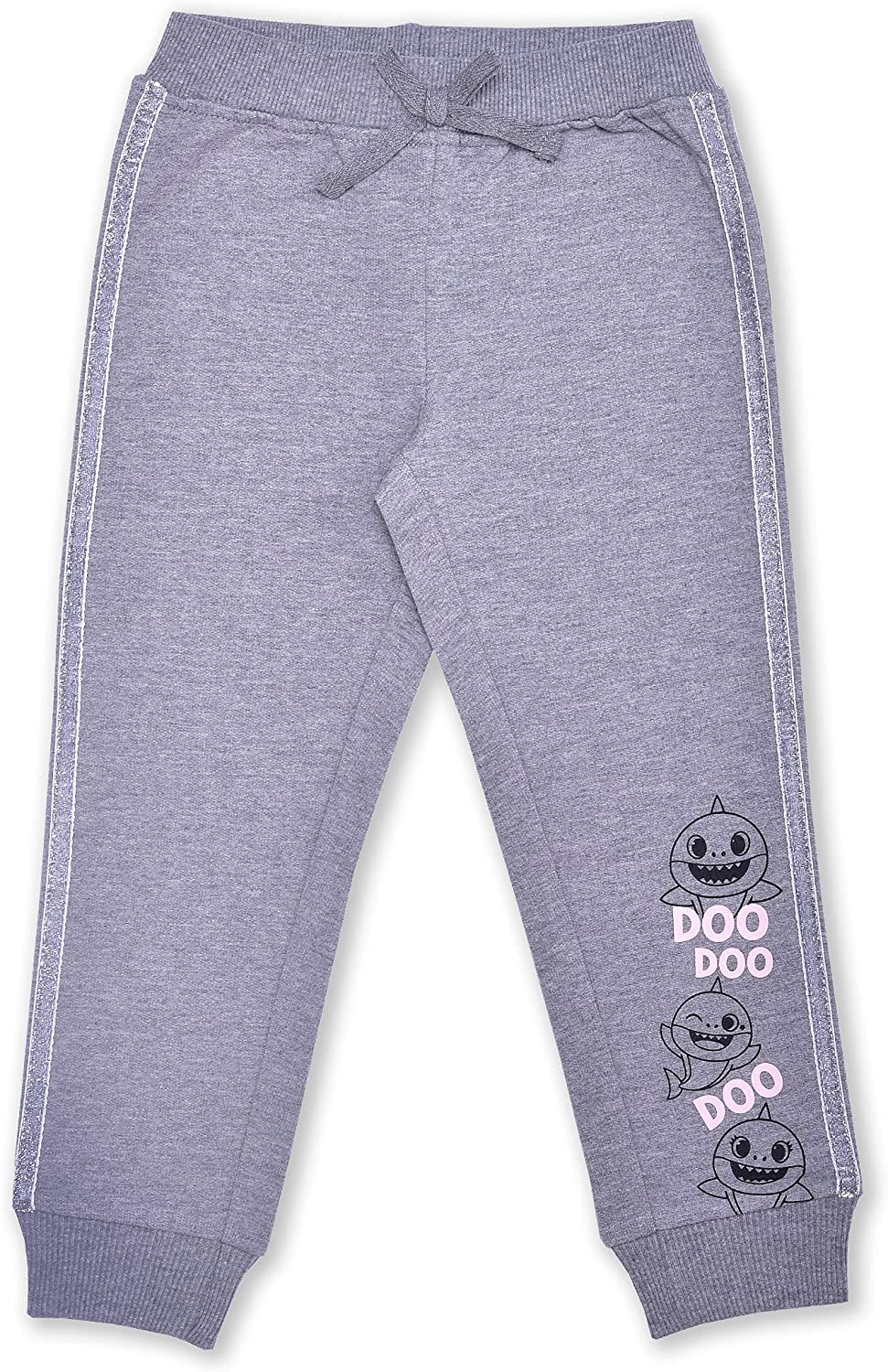 Baby Shark Nickelodeon 2 Pack Jogger Sweatpants For Girl, Toddler - Pink/Grey