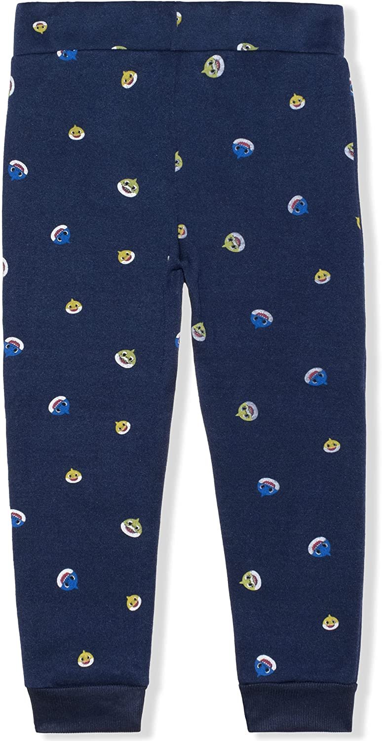 Nickelodeon Baby Shark Boys’ Hooded Sweatshirt and Jogger Set for Toddler – Blue/Navy or Blue/Grey or Black/Grey