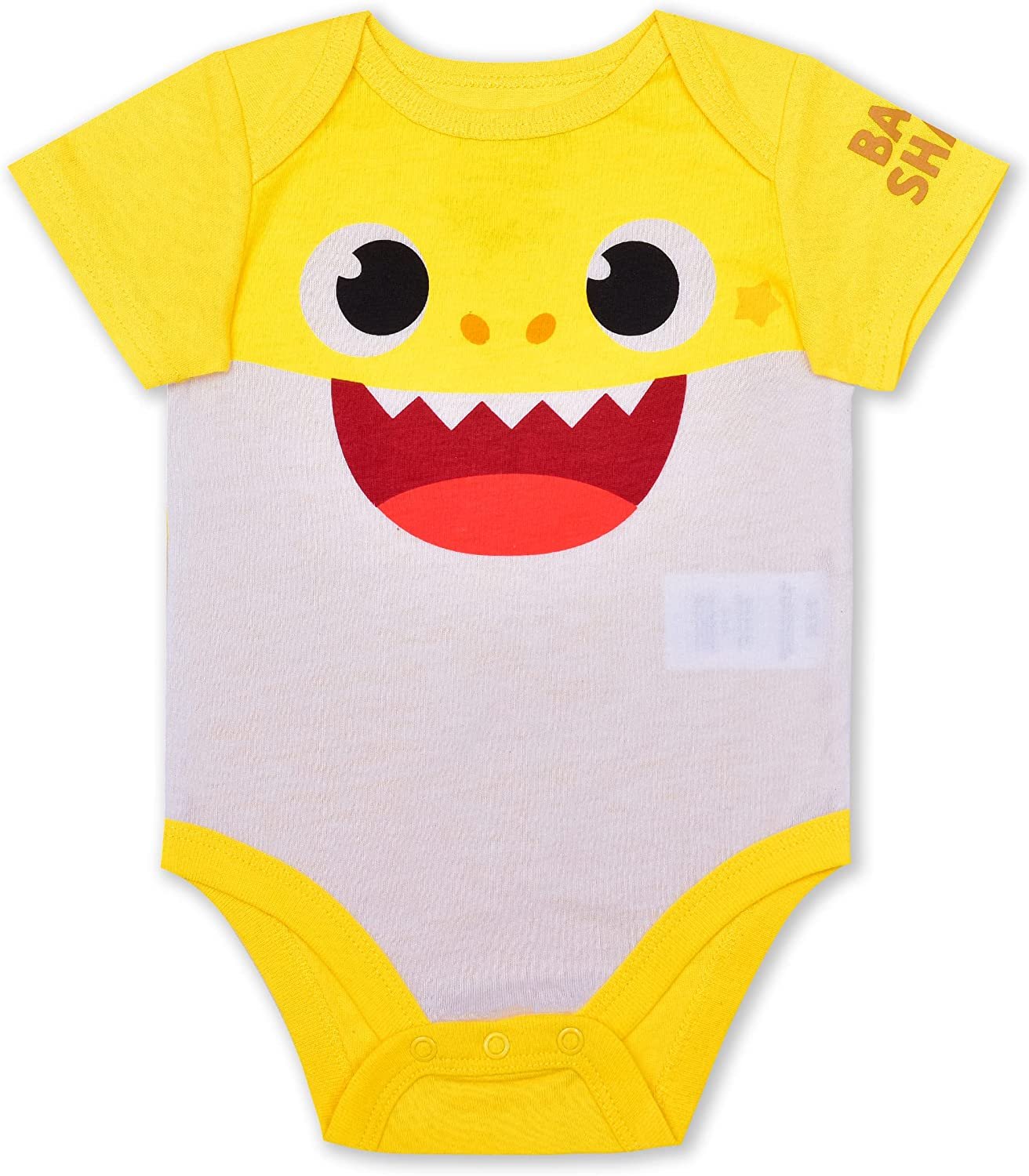 Nickelodeon Baby Shark Boys’ Short Sleeve Bodysuit and Jogger Set for Newborn and Infant – Blue/ Yellow