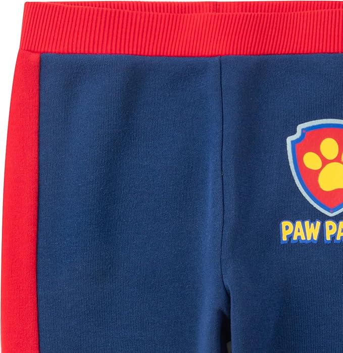Nickelodeon Paw Patrol Boys’ Sweatshirt and Jogger Set for Toddler and Little Kids – Blue/Navy/Red