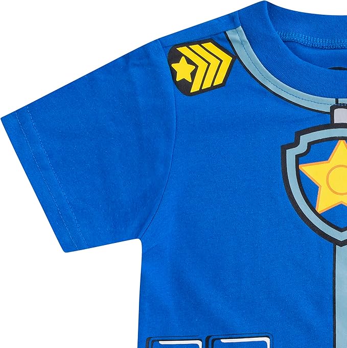 Nickelodeon Paw Patrol Boys Chase, Marshall and Rubble T-Shirt and Jogger Pants Set for Toddler and Little Kids