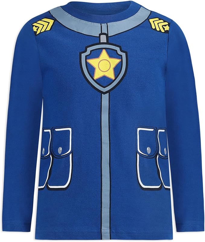 Nickelodeon Paw Patrol Boys Chase, Rubble or Marshall Long Sleeve T-Shirt and Jogger Set for Toddler and Little Kids