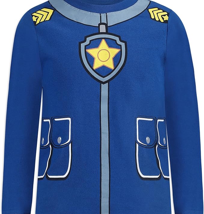 Nickelodeon Paw Patrol Boys Chase, Rubble or Marshall Long Sleeve T-Shirt and Jogger Set for Toddler and Little Kids