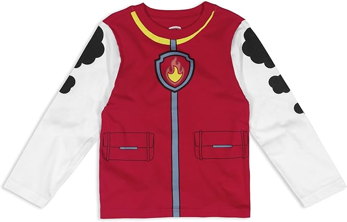 Nickelodeon Paw Patrol Boys Chase, Rubble or Marshall Long Sleeve T-Shirt and Jogger Set for Toddler and Little Kids