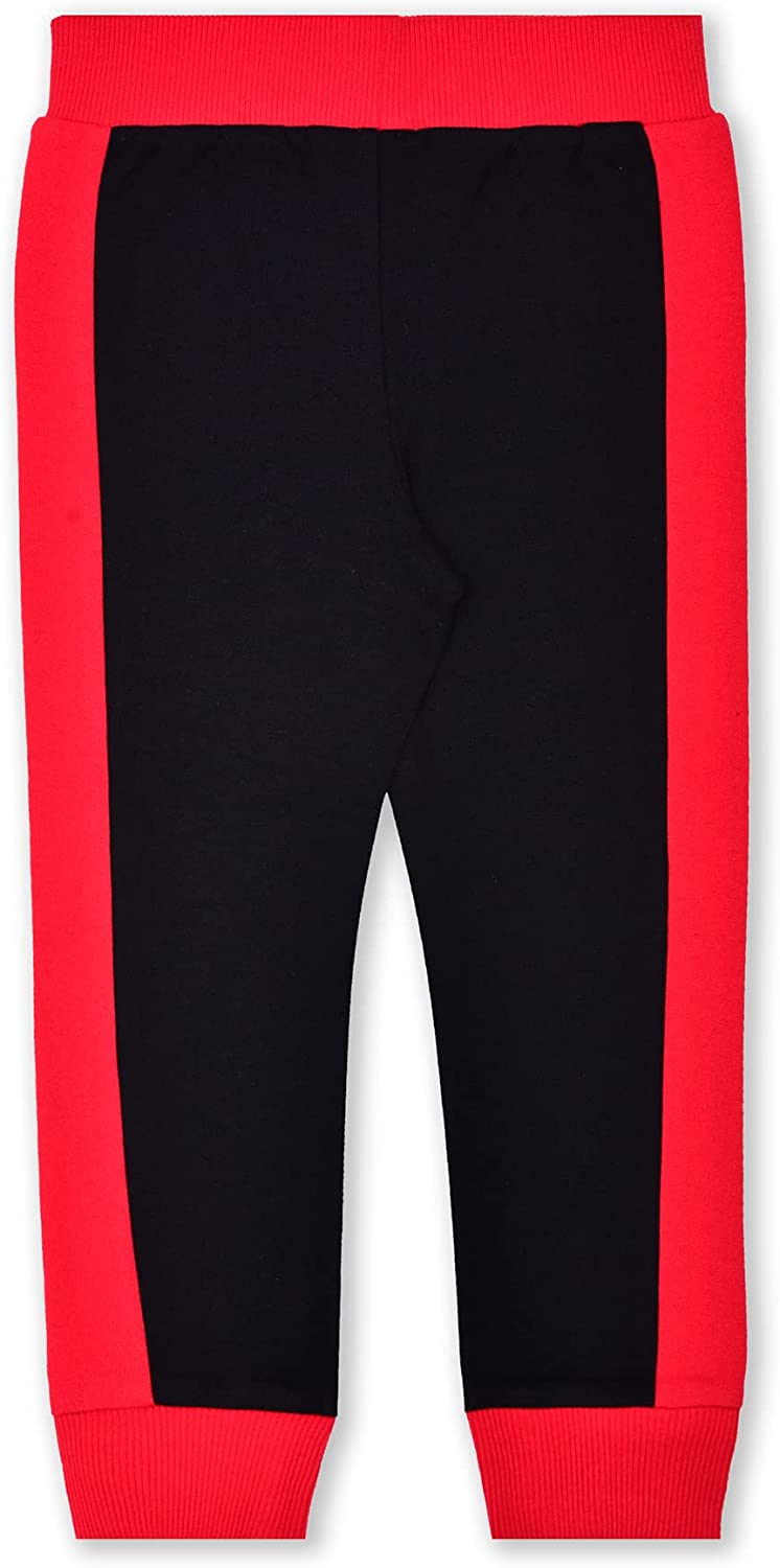 Disney Cars Boys T-Shirt and Jogger Set for Toddler and Little Kids – Red/Black