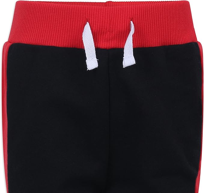 Disney The Incredibles Boys Short Sleeve T-Shirt and Jogger Pants Set for Toddler, Little and Big Kids – Red/Black
