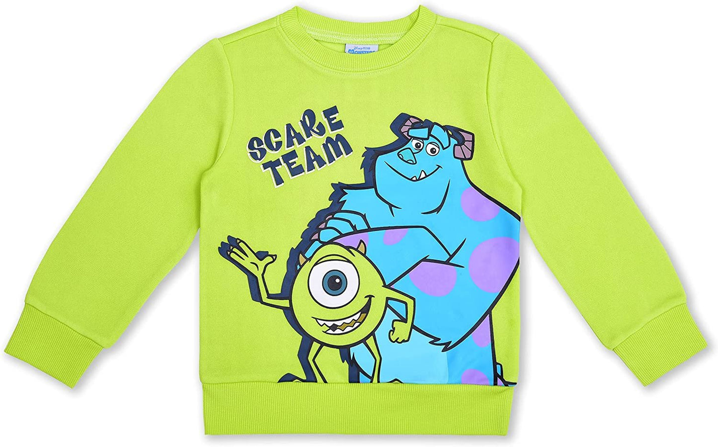 Disney Monsters Inc. Sully and Mike Boys’ Long Sleeve Shirt and Jogger Set for Toddler and Little Kids – Blue/Green