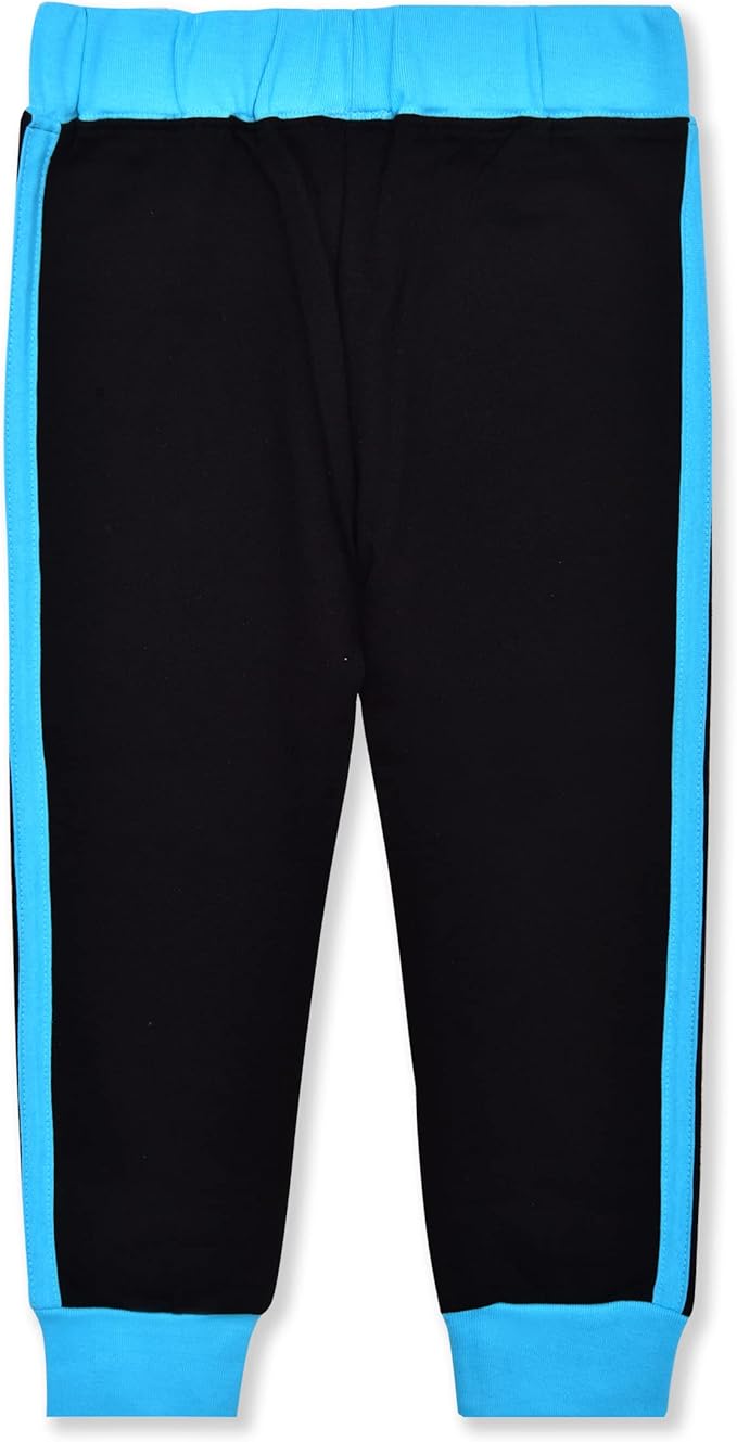 Disney Monster Inc. Mike and Sully Boys’ Long Sleeve Shirt and Jogger Pant Set for Toddler and Little Kids – Blue/Green