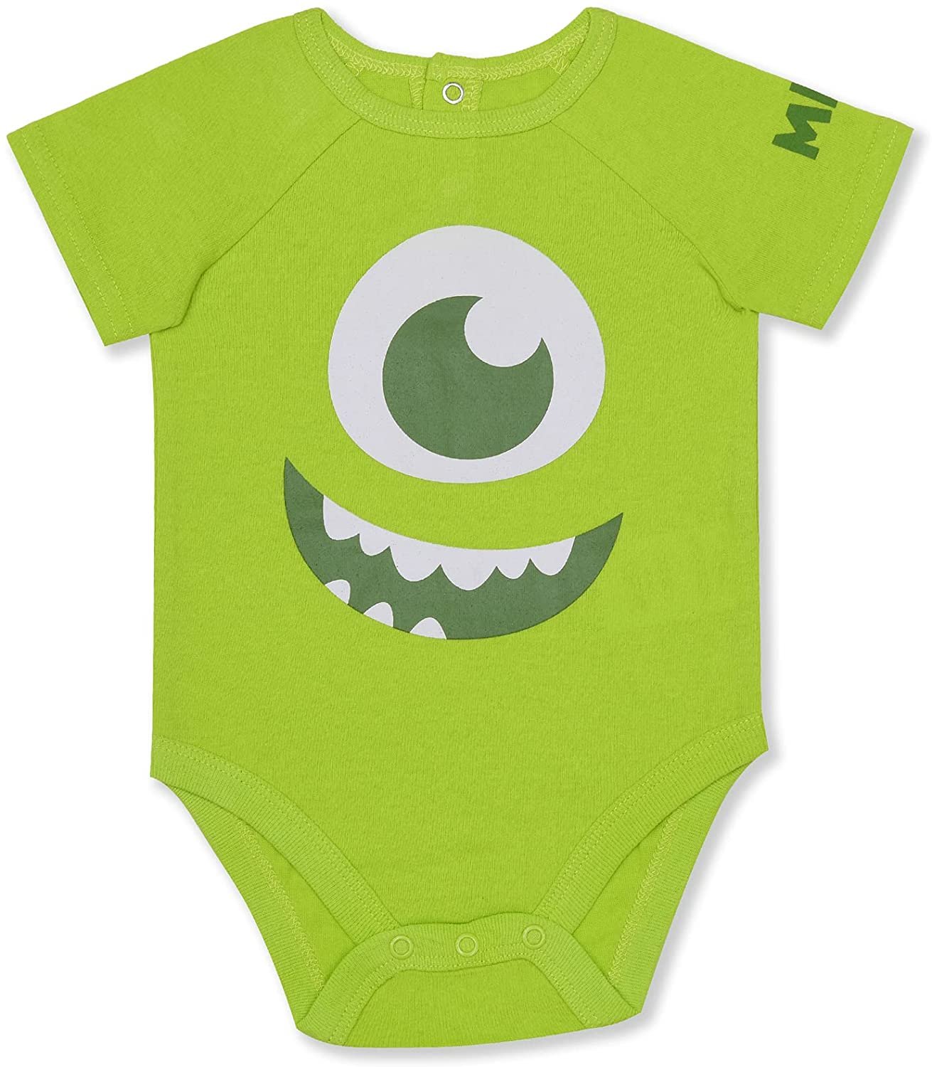 Disney Monsters Inc Boys’ Mike or Sully Short Sleeve Bodysuit and Jogger Pants Set for Newborn and Infant