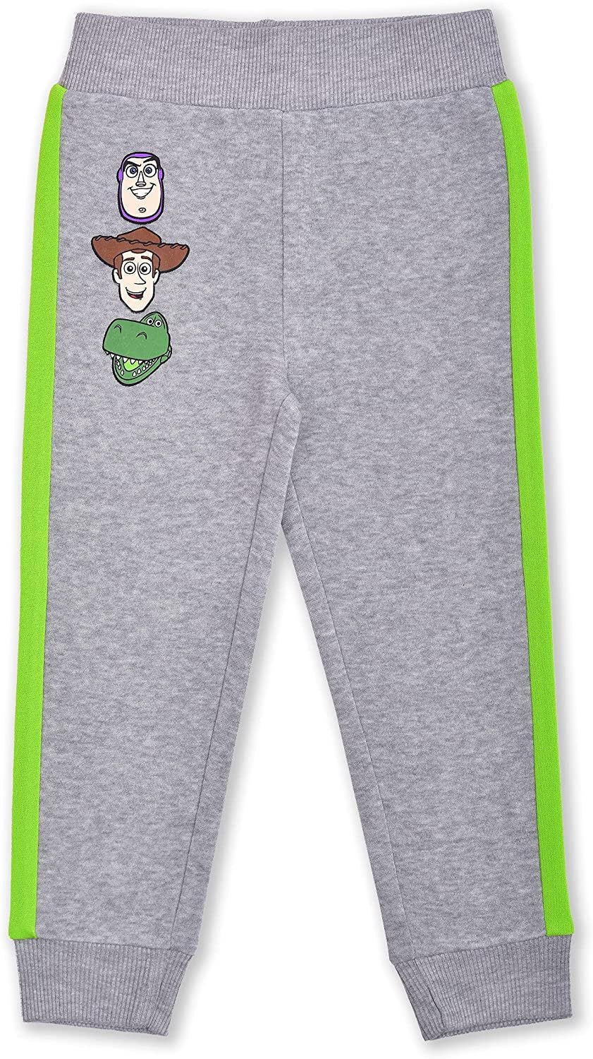 Disney Toy Story Boys T-Shirt, Zip Up Hoodie and Jogger Pants Set for Toddler and Little Kids – Green/Blue