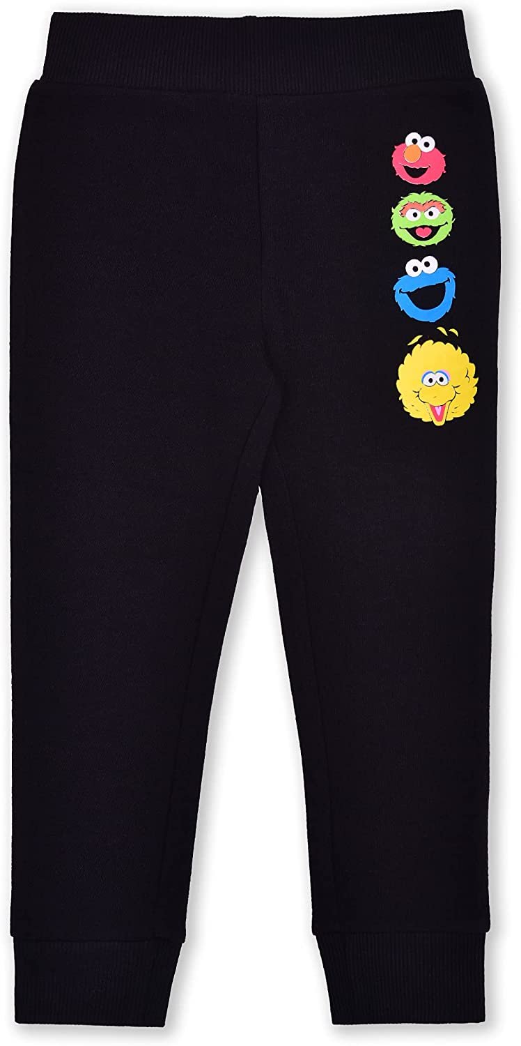 Sesame Street Zip Up Hoodie, Shirt and Jogger Pant Bundle for Boys, Active Wear for Kids, Size 12M Red